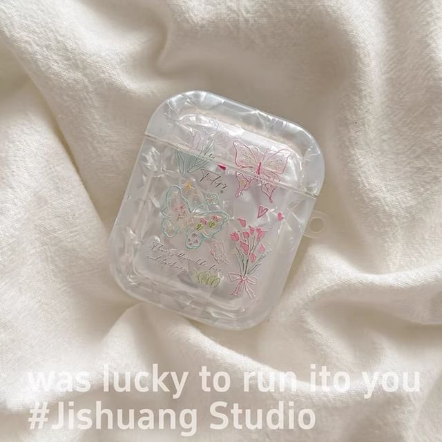 Butterfly AirPods / Pro Earphone Case Skin / Charm / Set