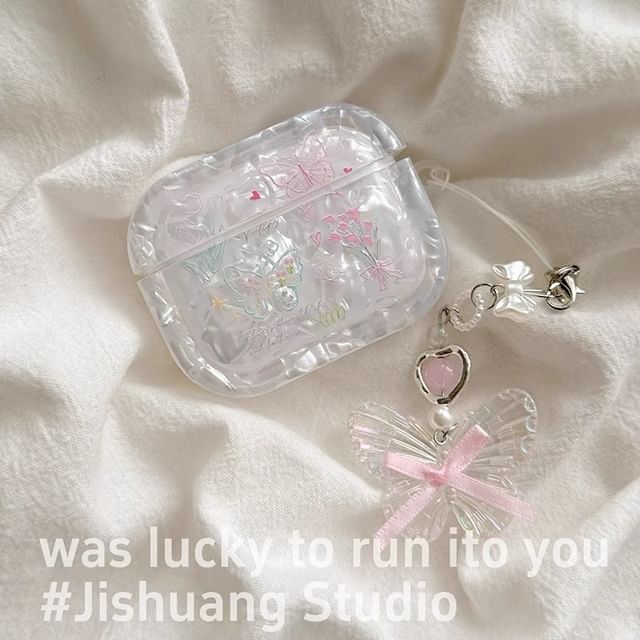 Butterfly AirPods / Pro Earphone Case Skin / Charm / Set