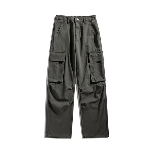 High Rise Wide Leg Cargo Pants