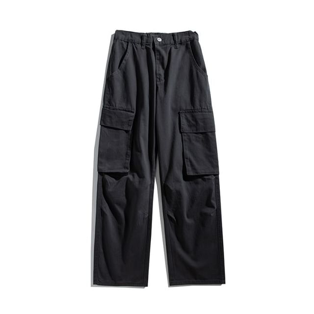 High Rise Wide Leg Cargo Pants