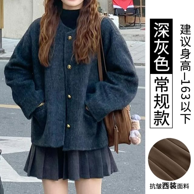 Pleated Mini Skirt with Solid Color and High Waist