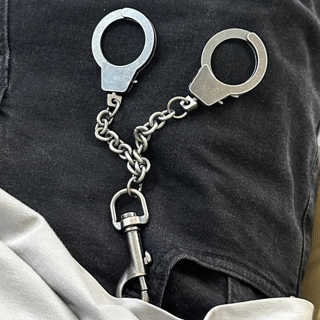 Metal Handcuff Keychain