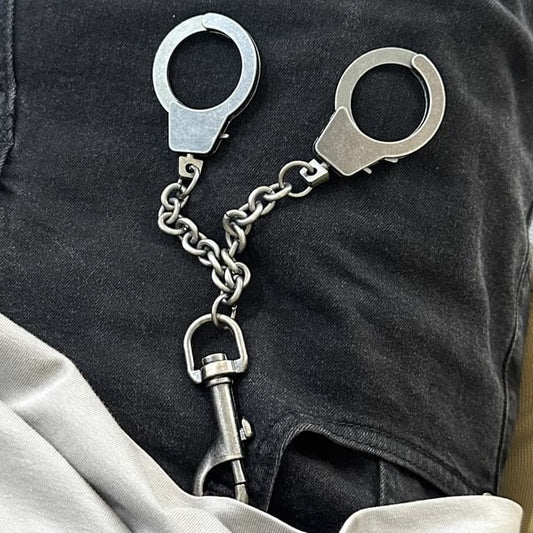 Metal Handcuff Keychain