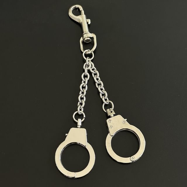 Metal Handcuff Keychain