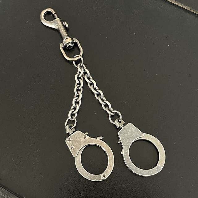Metal Handcuff Keychain