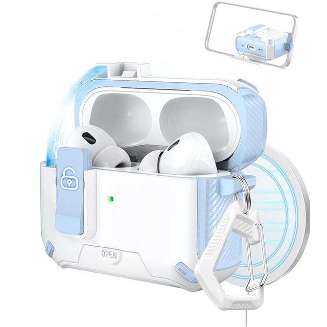 Utility Color Block Magnetic (Compatible with MagSafe) Apple AirPods / Pro Earphone Case Skin