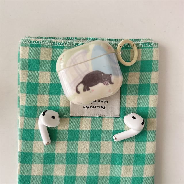 Cat Print AirPods / Pro Earphone Case Skin