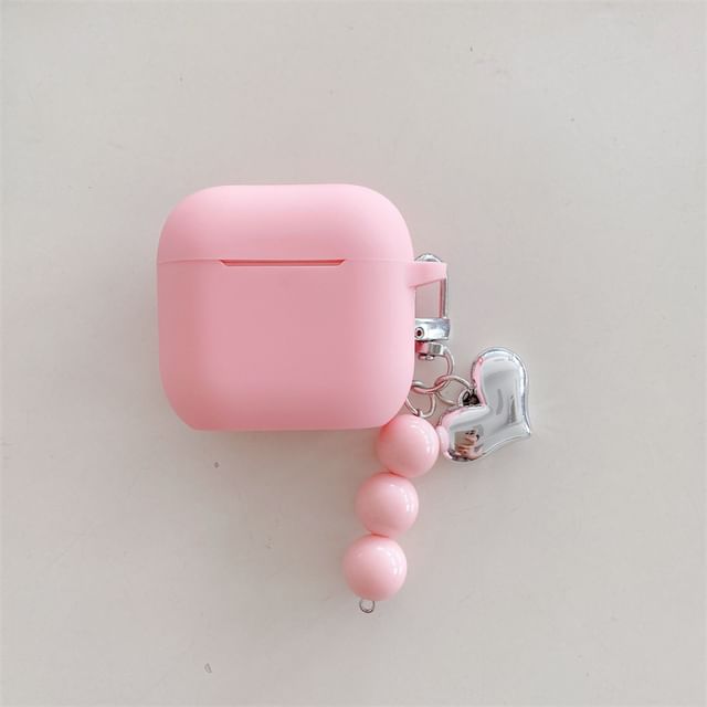 AirPods Heart Pro Skin / Apple Bead with Earphone Case Plain Charm
