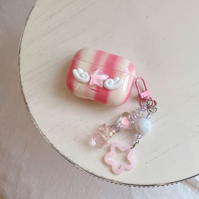 Flying Star Apple AirPods / Pro Earphone Case Skin with Charm