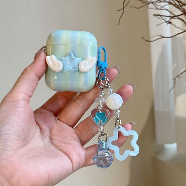 Flying Star Apple AirPods / Pro Earphone Case Skin with Charm