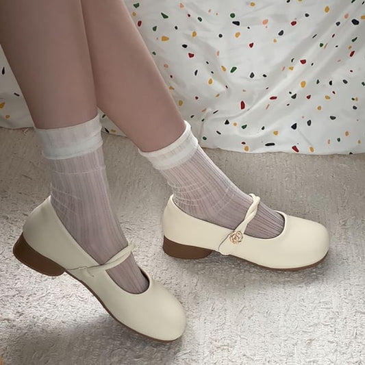 Twisted Strap Mary Jane Shoes