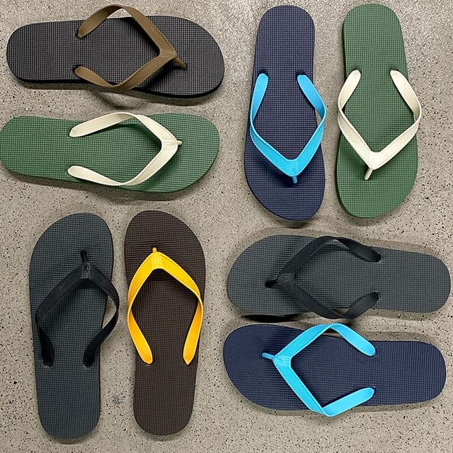 Color-Block Flip Flops
