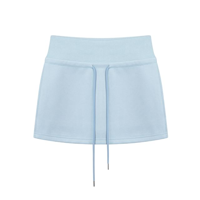 Minimalist Pencil Skirt with Drawstring Waist
