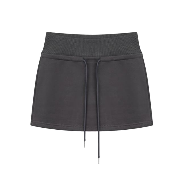 Minimalist Pencil Skirt with Drawstring Waist