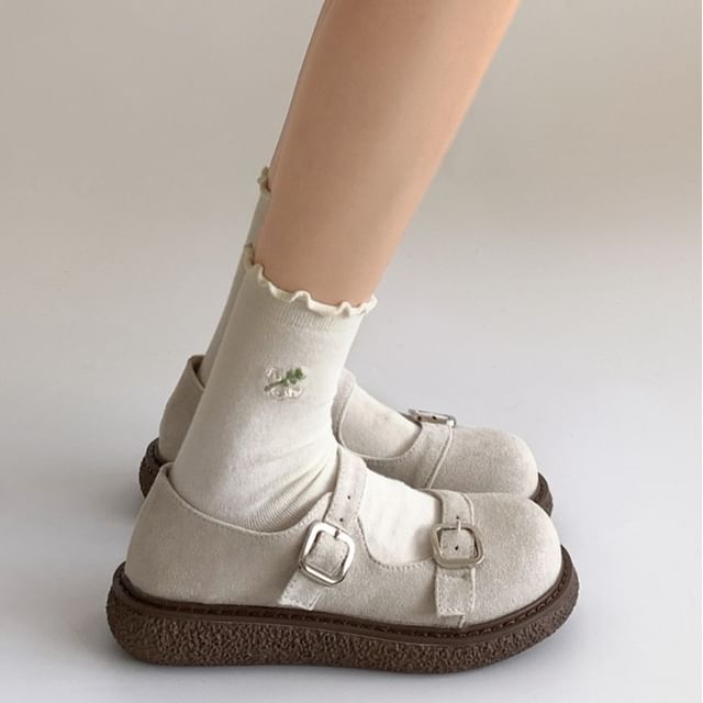 Buckled Mary Jane Sandals