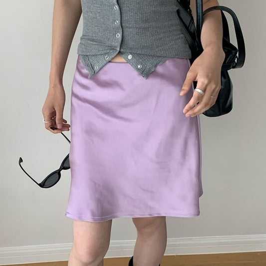 High-Rise Mini Skirt with Clean A-Line Cut