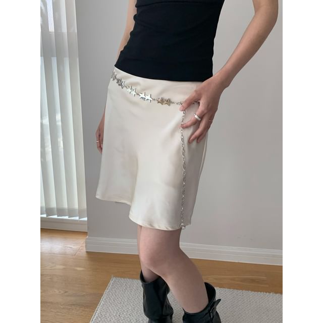 High-Rise Mini Skirt with Clean A-Line Cut