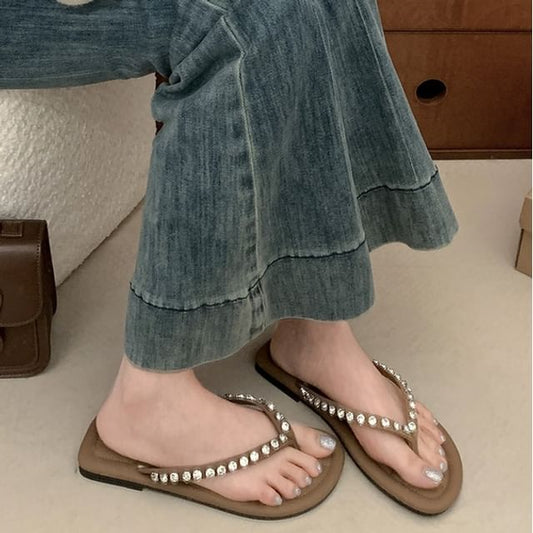 Rhinestone Flip Flops