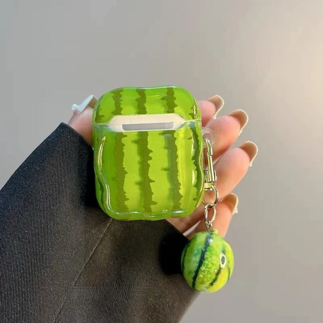 Watermelon Apple AirPods / Pro Earphone Case Skin / Charm / Set