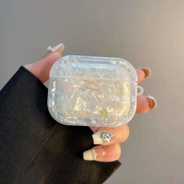 Fish Apple AirPods / Pro Earphone Case Skin / Charm / Set