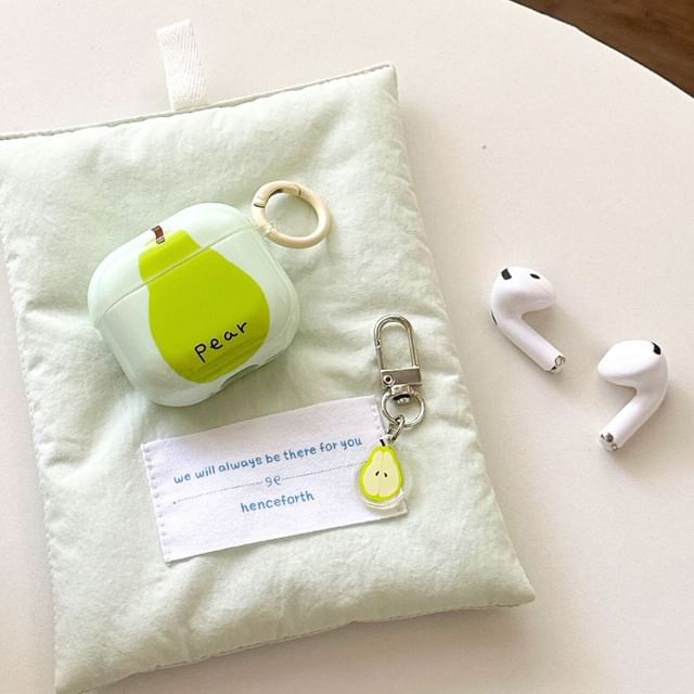 Pear Apple AirPods / Pro Earphone Case Skin / Charm / Set