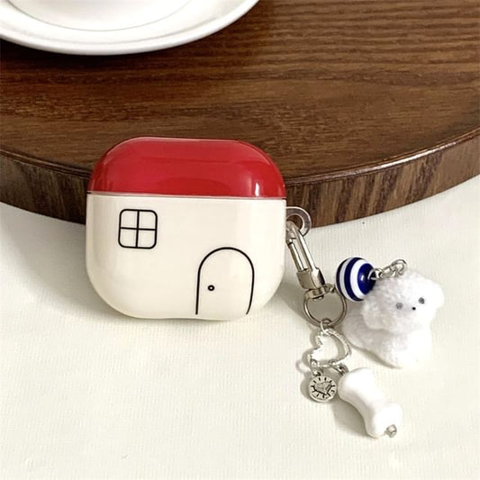 House Apple AirPods / Pro Earphone Case Skin / Dog Charm / Set