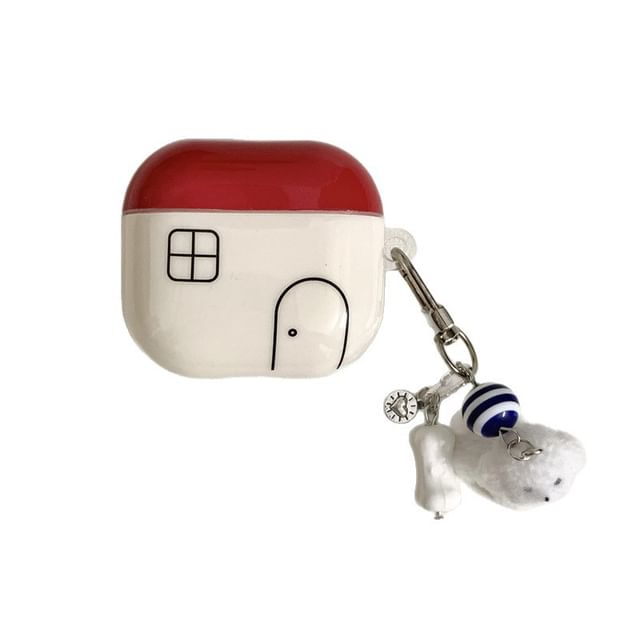 House Apple AirPods / Pro Earphone Case Skin / Dog Charm / Set