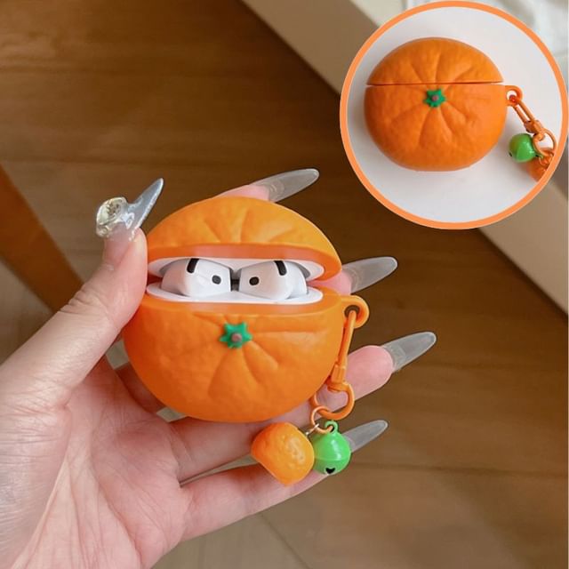 Earphone Skin AirPods / Charm Case with Apple Pro Orange