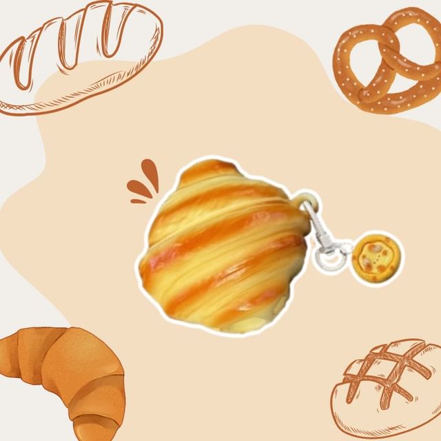 Bakery Apple AirPods / Pro Earphone Case Skin / Charm / Set