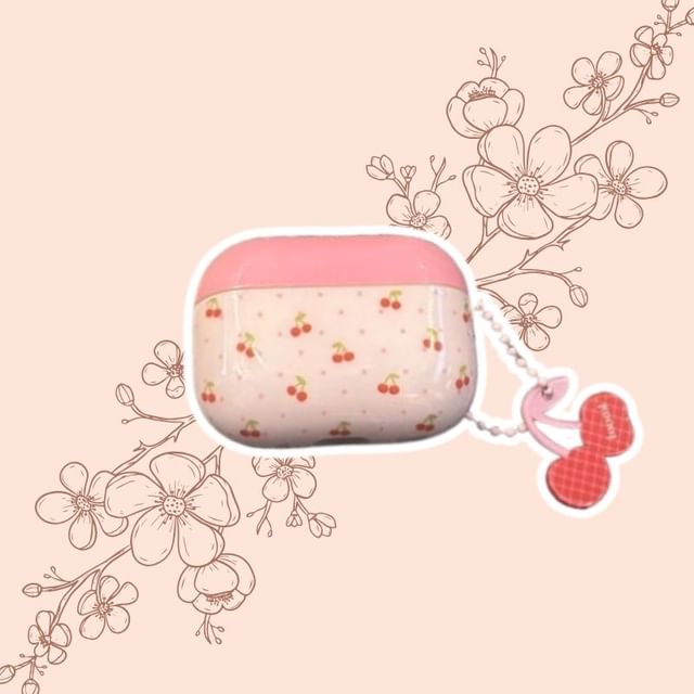 Cherry AirPods Earphone Case Skin / Charm / Set