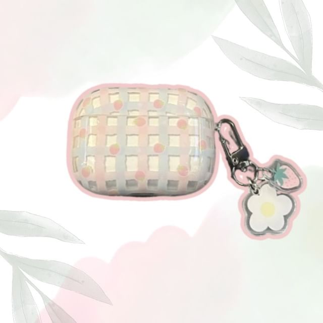 Plaid AirPods Earphone Case Skin / Charm / Set