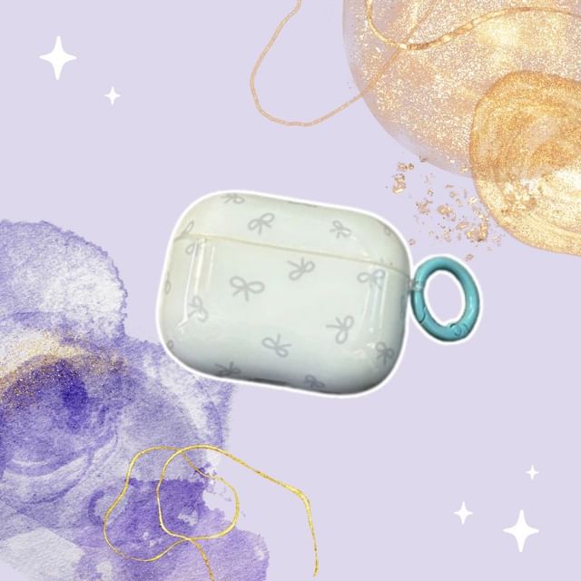 Bow AirPods Earphone Case Skin / Charm / Set