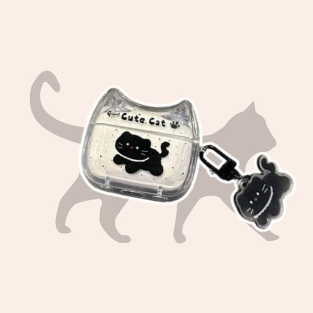 Cat AirPods Earphone Case Skin / Charm / Set