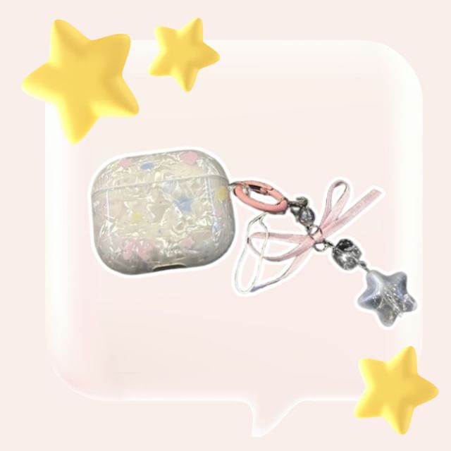 Star AirPods Earphone Case Skin / Charm / Set