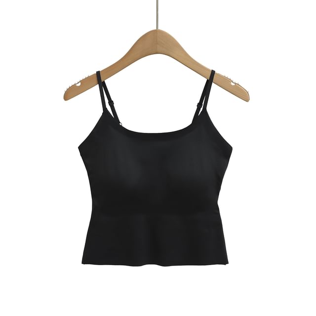 Plain Scoop-Neck Camisole Blouse