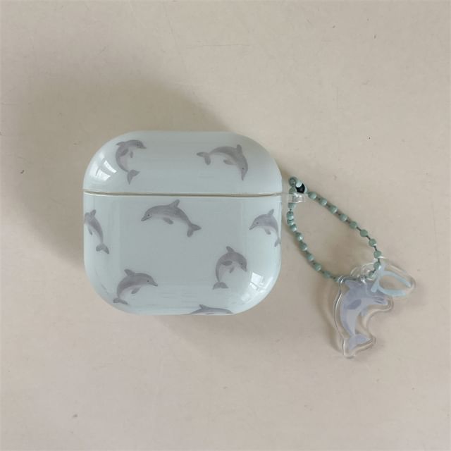 Dolphin Apple AirPods / Pro Earphone Case Skin / Charm / Set
