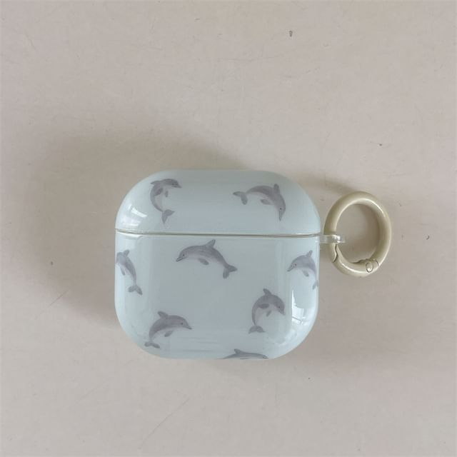 Dolphin Apple AirPods / Pro Earphone Case Skin / Charm / Set
