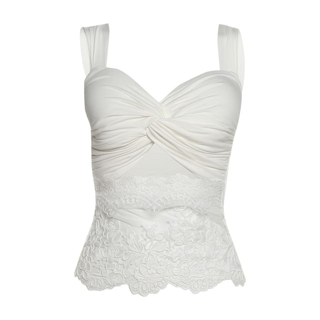 Sleeveless Lace Crop Top & High-Waist Maxi A-Line Skirt