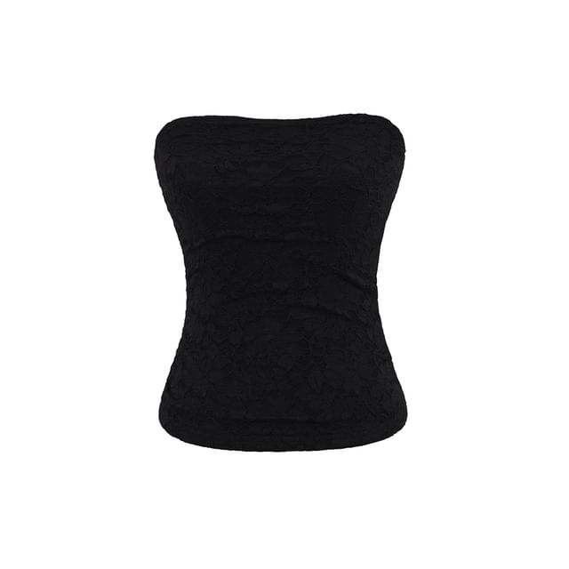 Ruched Lace Tube Cami Top