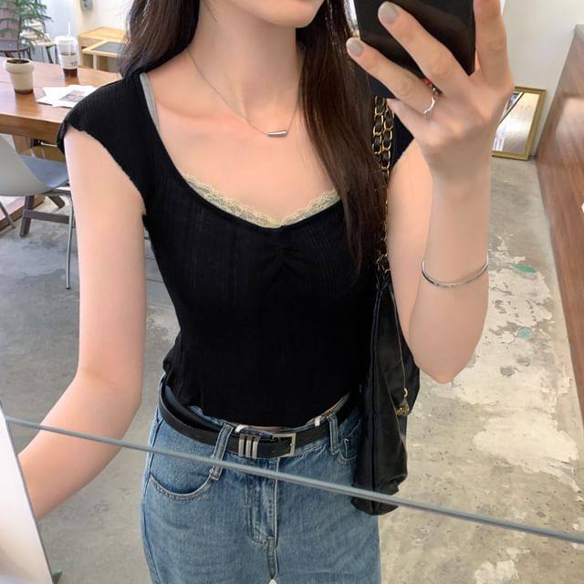 Plain V-Necked Tank Top
