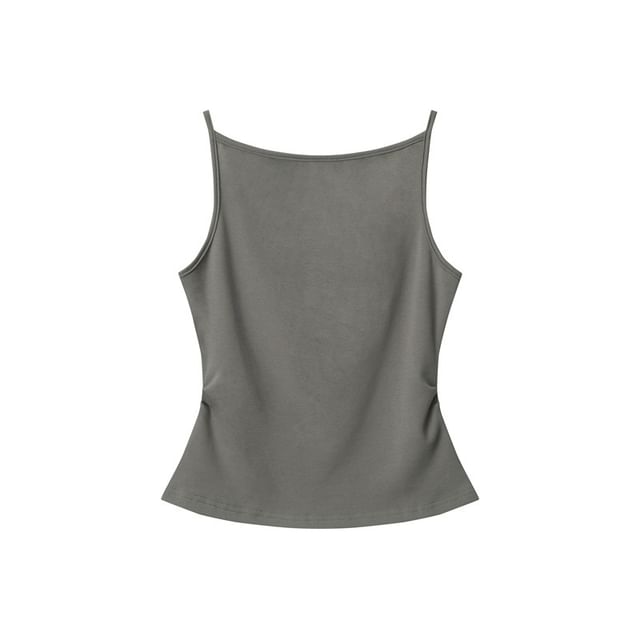 Plain Spaghetti-Strap Camisole Top