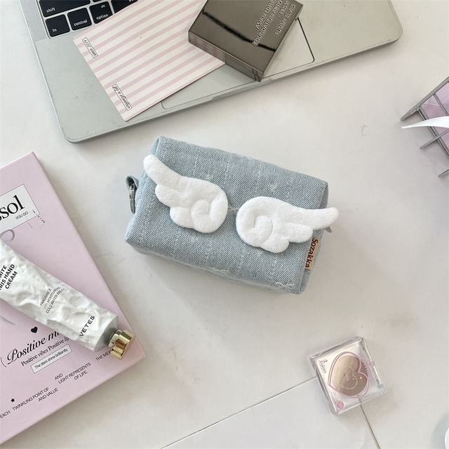 Wings Denim Coin Purse (Various Designs)