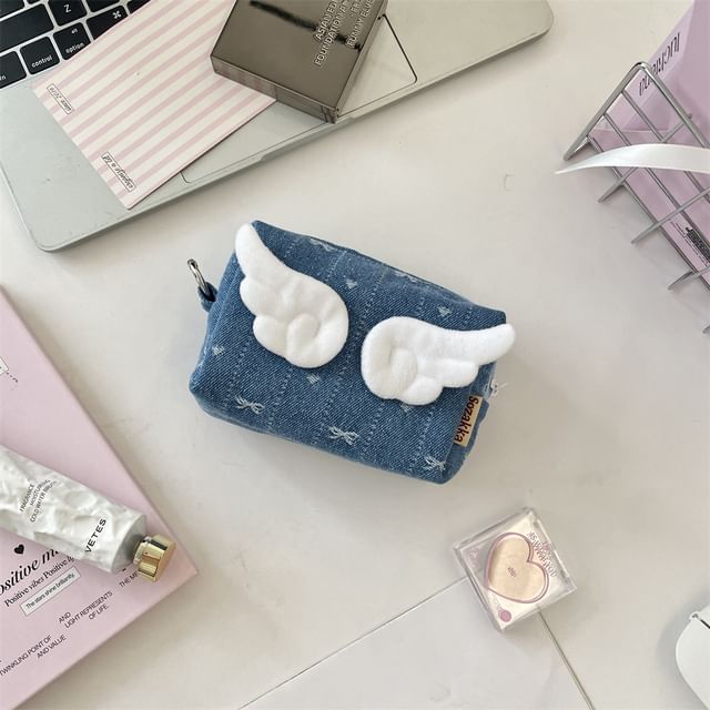 Wings Denim Coin Purse (Various Designs)