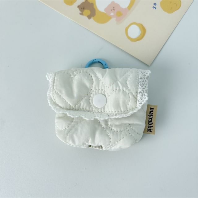 Lace Trim Padded Airpod Earphone Case Skin