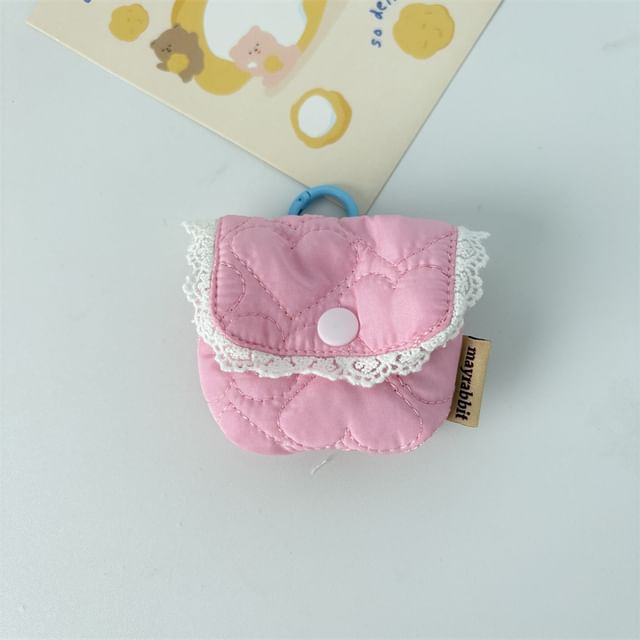 Lace Trim Padded Airpod Earphone Case Skin