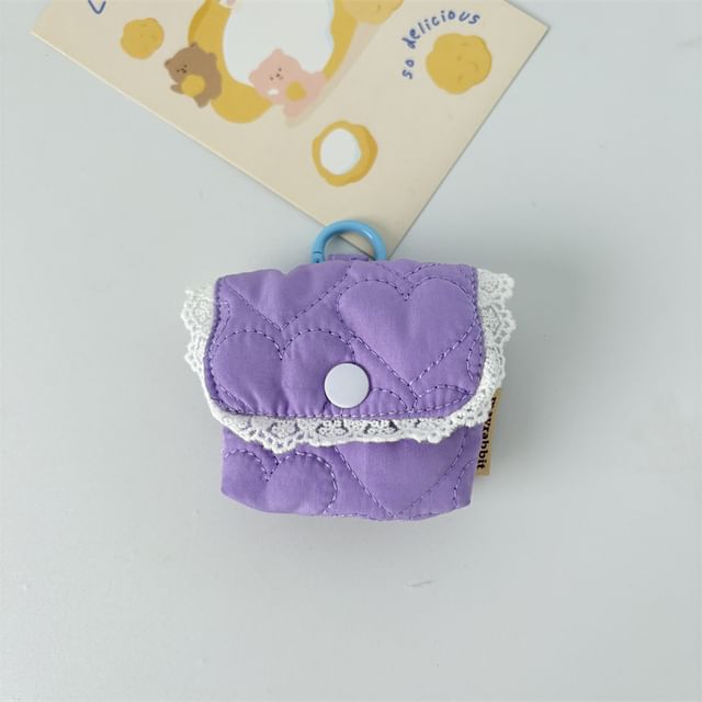 Lace Trim Padded Airpod Earphone Case Skin