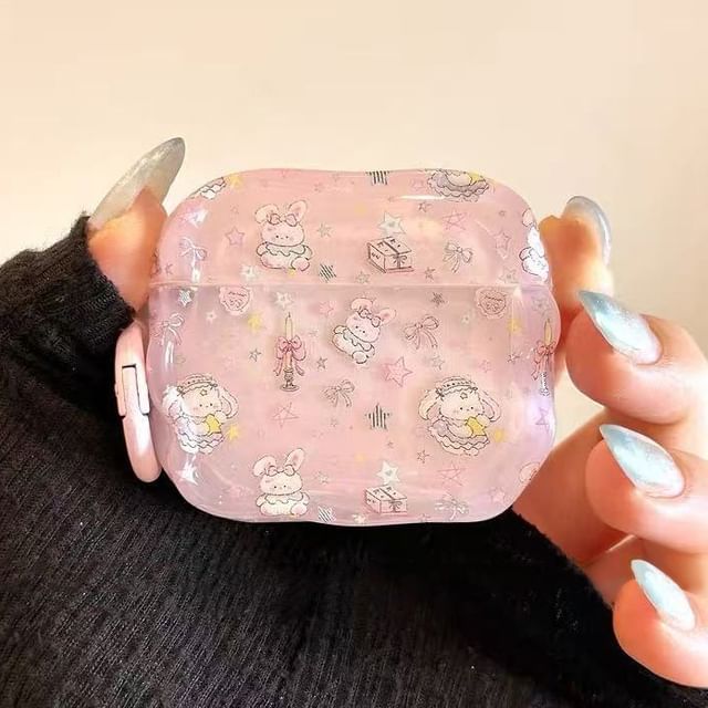 Rabbit Apple AirPods / Pro Earphone Case Skin / Charm / Set