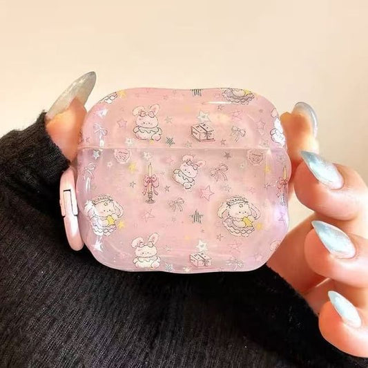 Rabbit Apple AirPods / Pro Earphone Case Skin / Charm / Set