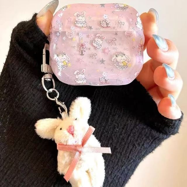 Rabbit Apple AirPods / Pro Earphone Case Skin / Charm / Set