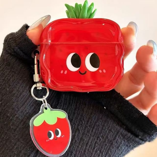 Strawberry Apple AirPods / Pro Earphone Case Skin / Charm / Set